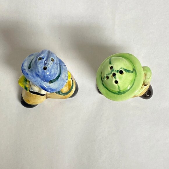 Vintage Cowboy and Cowgirl Salt and Pepper Shaker Set Japan Ceramic Decor - Picture 5 of 8